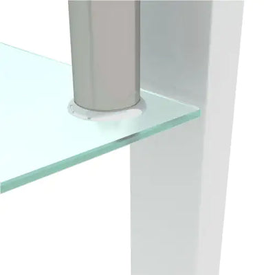 White Coffee Table, Clear Coffee Table, Modern Side Center Tables For Living Room, Living Room Furniture - KENDRI SHOP