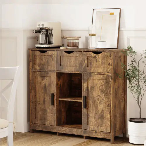 Storage Cabinets,Wooden Floor Cabinet,with Drawers And Shelves Storage Cabinets,Accent Cabinet For Living Room,Bedroom,Bathroom Furniture Home Decor - KENDRI SHOP