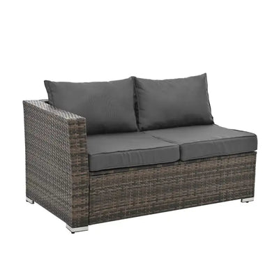 Patio Furniture, Outdoor Furniture, Seasonal PE Wicker Furniture, 4 Set Wicker Furniture With Tempered Glass Coffee Table - KENDRI SHOP