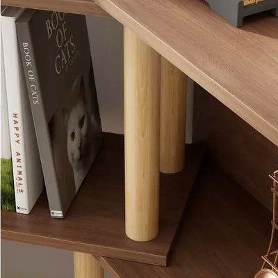 4 Tiers Of Retractable And Rotatable Bookshelves - KENDRI SHOP