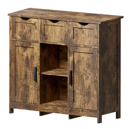 Storage Cabinets,Wooden Floor Cabinet,with Drawers And Shelves Storage Cabinets,Accent Cabinet For Living Room,Bedroom,Bathroom Furniture Home Decor - KENDRI SHOP
