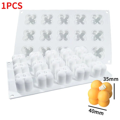 Cube Silicone Mold for Cake and Aromatherapy Candles - KENDRI SHOP