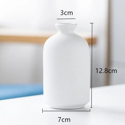 Mediterranean Frosted Ceramic Vase - KENDRI SHOP