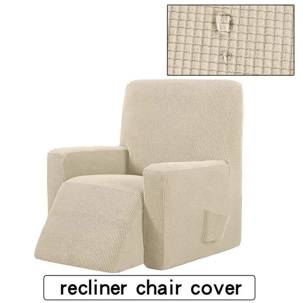 Waterproof Checkered Elastic Sofa Cover for Recliners - KENDRI SHOP