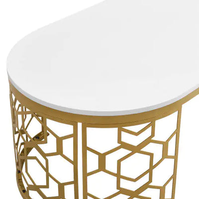 Oval Shaped Coffee Table - KENDRI SHOP