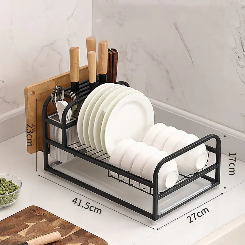 Dishware Storage Rack for Kitchen Shelves and Cupboard - KENDRI SHOP