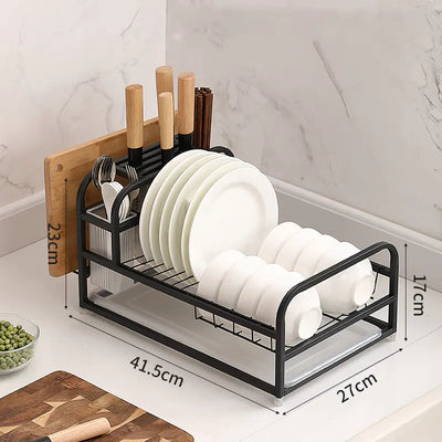 Dishware Storage Rack for Kitchen Shelves and Cupboard - KENDRI SHOP