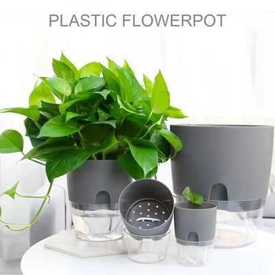 Handmade 2 Layer Self Watering Planter - KENDRI SHOP
